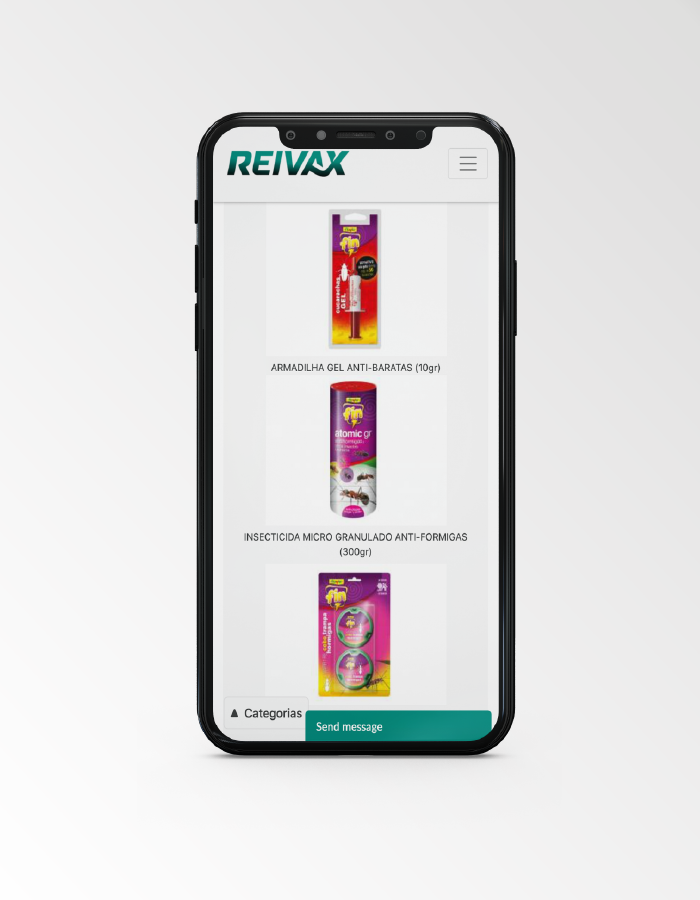 Criação website responsivo Reivax