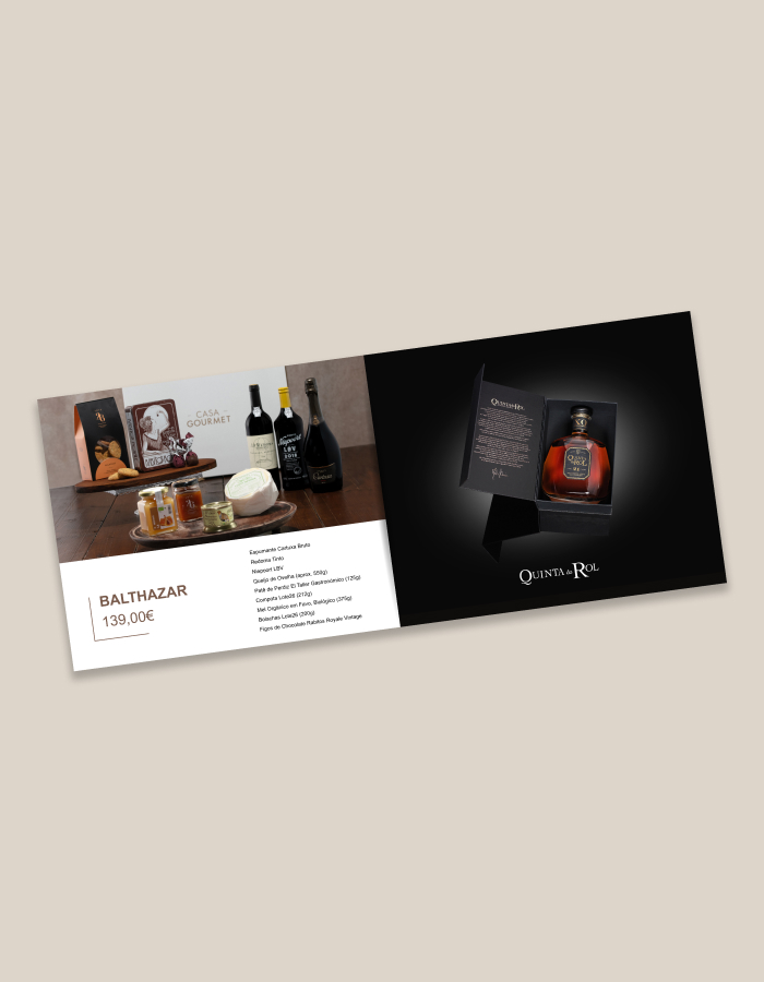 Design editorial do catálogos dos produtos da casa gourmet