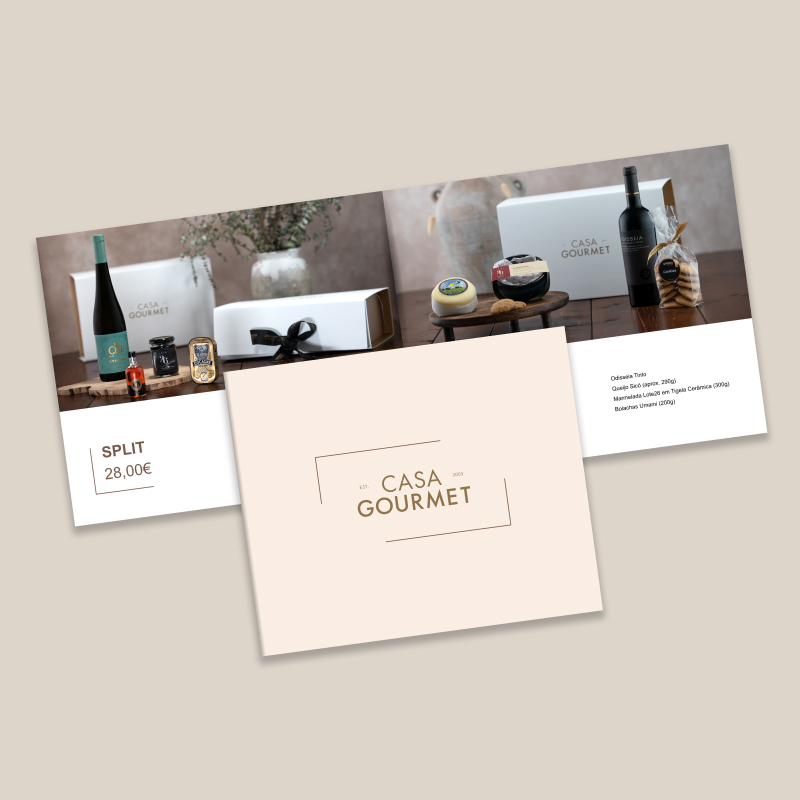 Design Editorial do conteúdo do Catálogo da casa gourmet